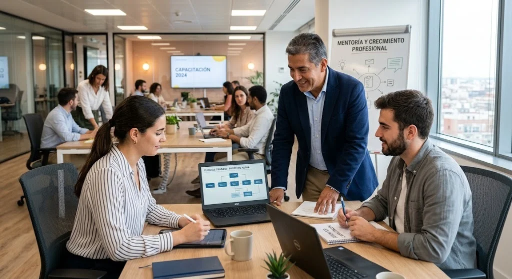 Mentoría y capacitación profesional en entorno de trabajo WERKON